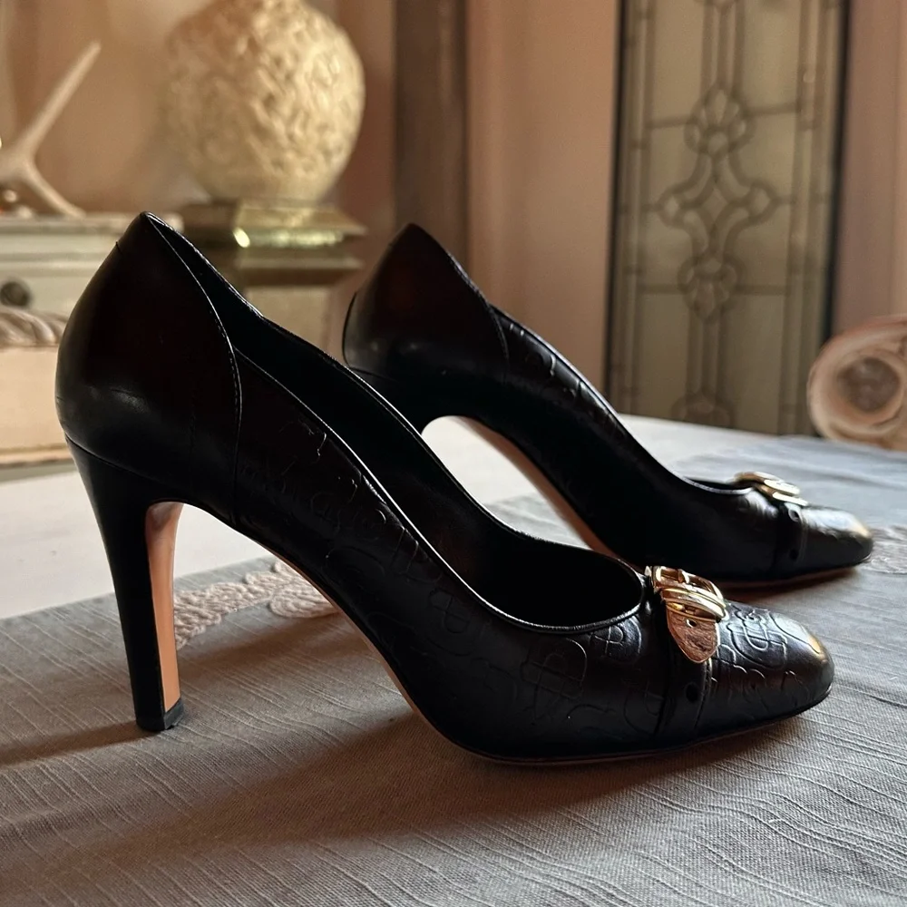 Gucci - Black Calf Leather Pumps - Picture 5 of 10